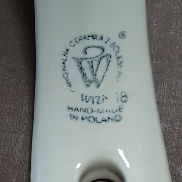 Polish Pottery, Boleslawiec spoon rest, Christmas pattern - new - Picture 10 of 13